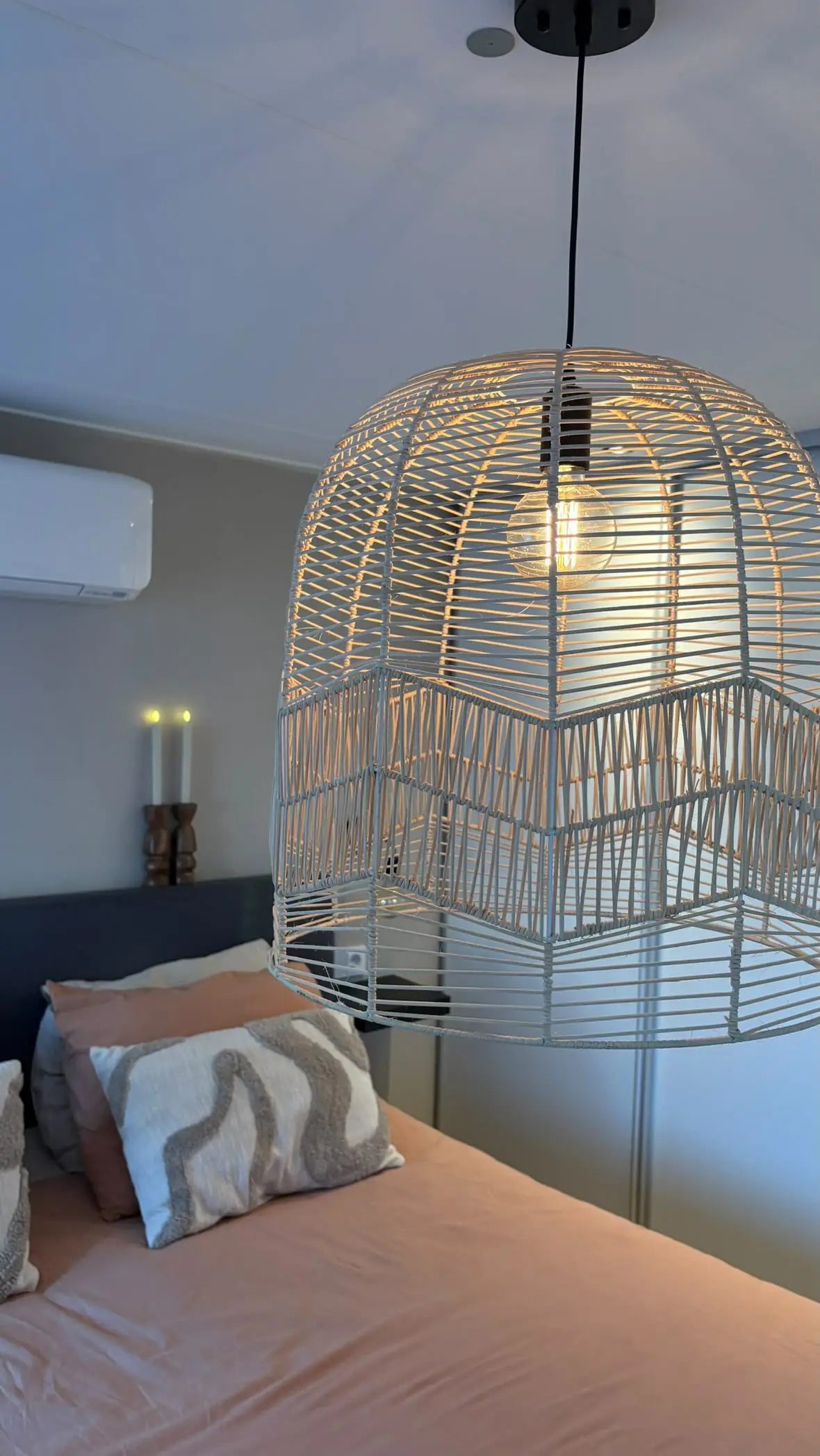 Rotan hanglamp Zuri echt