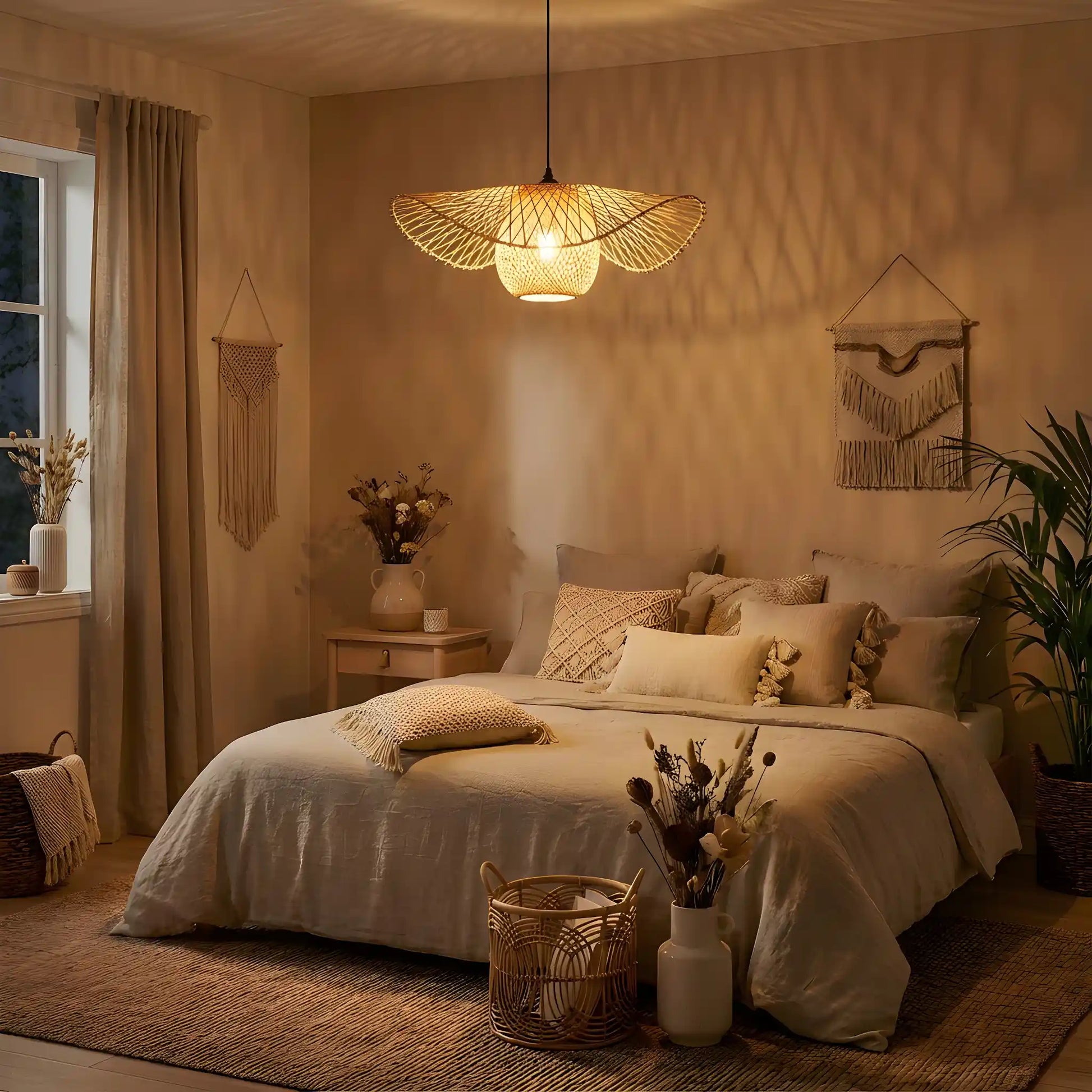 Bamboe-hanglamp-Liri-boho-donker