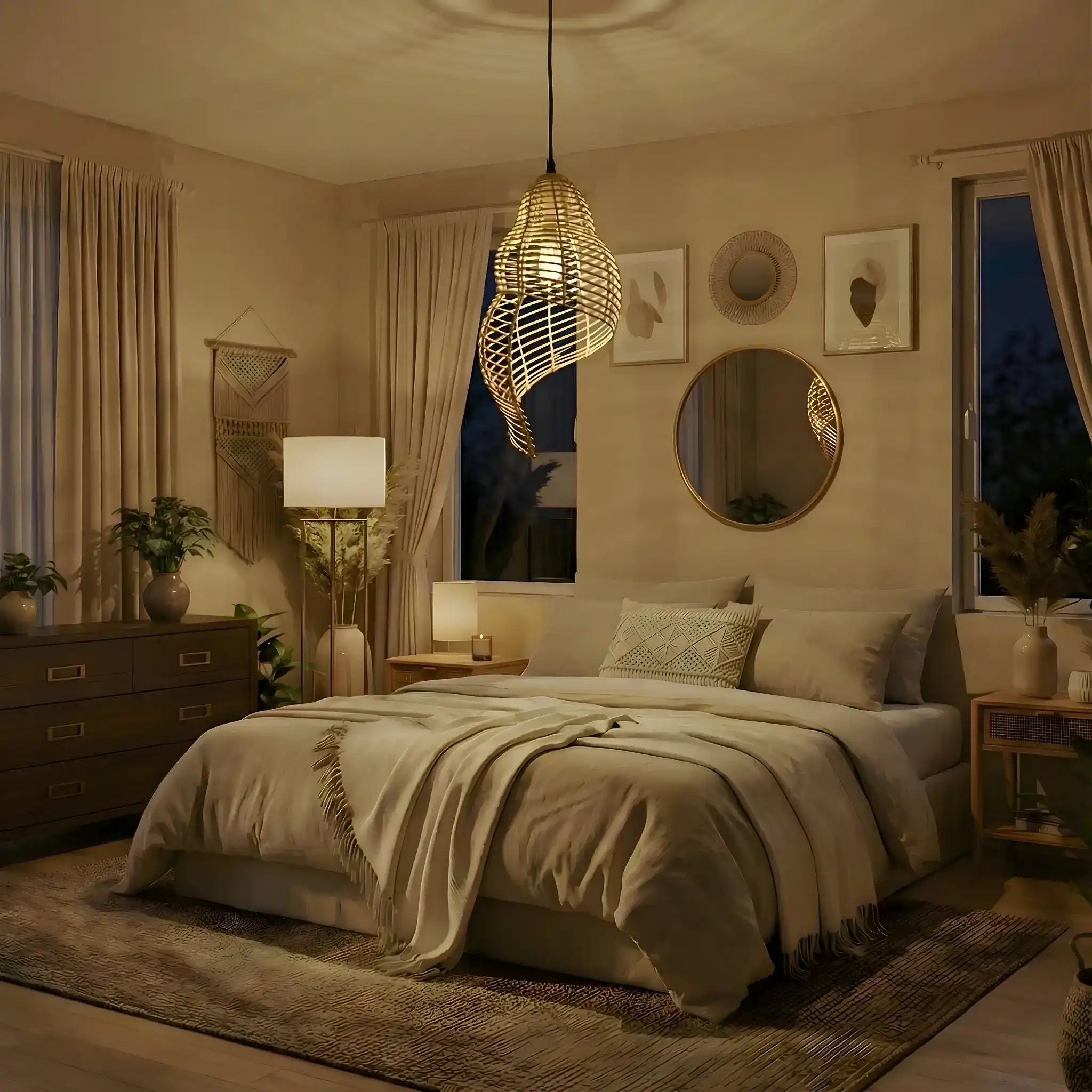 rotan-hanglamp-lume-boho-donker