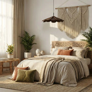 Houten-hanglamp-florae-slaapkamer-boho