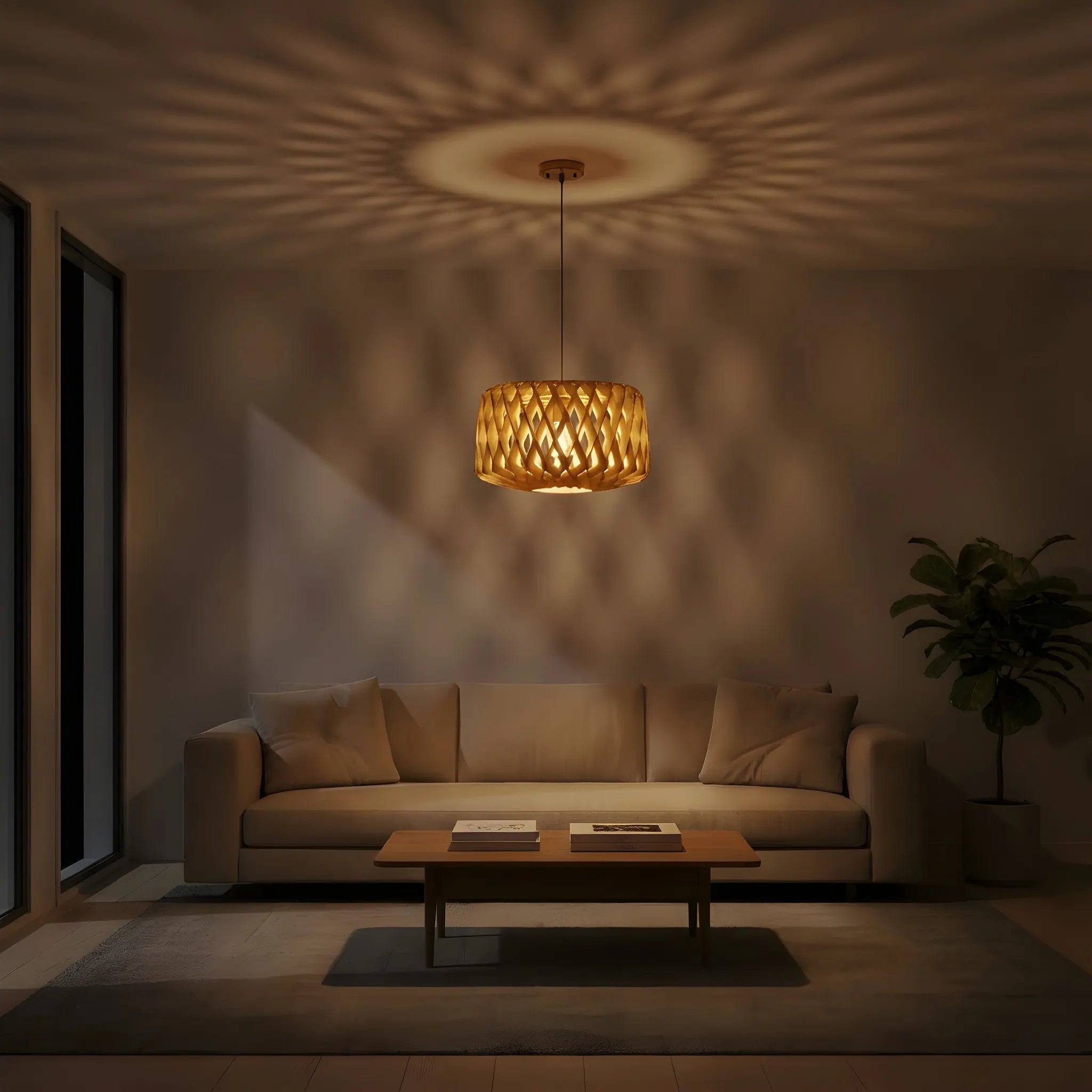 Houten-hanglamp-Calla-donker