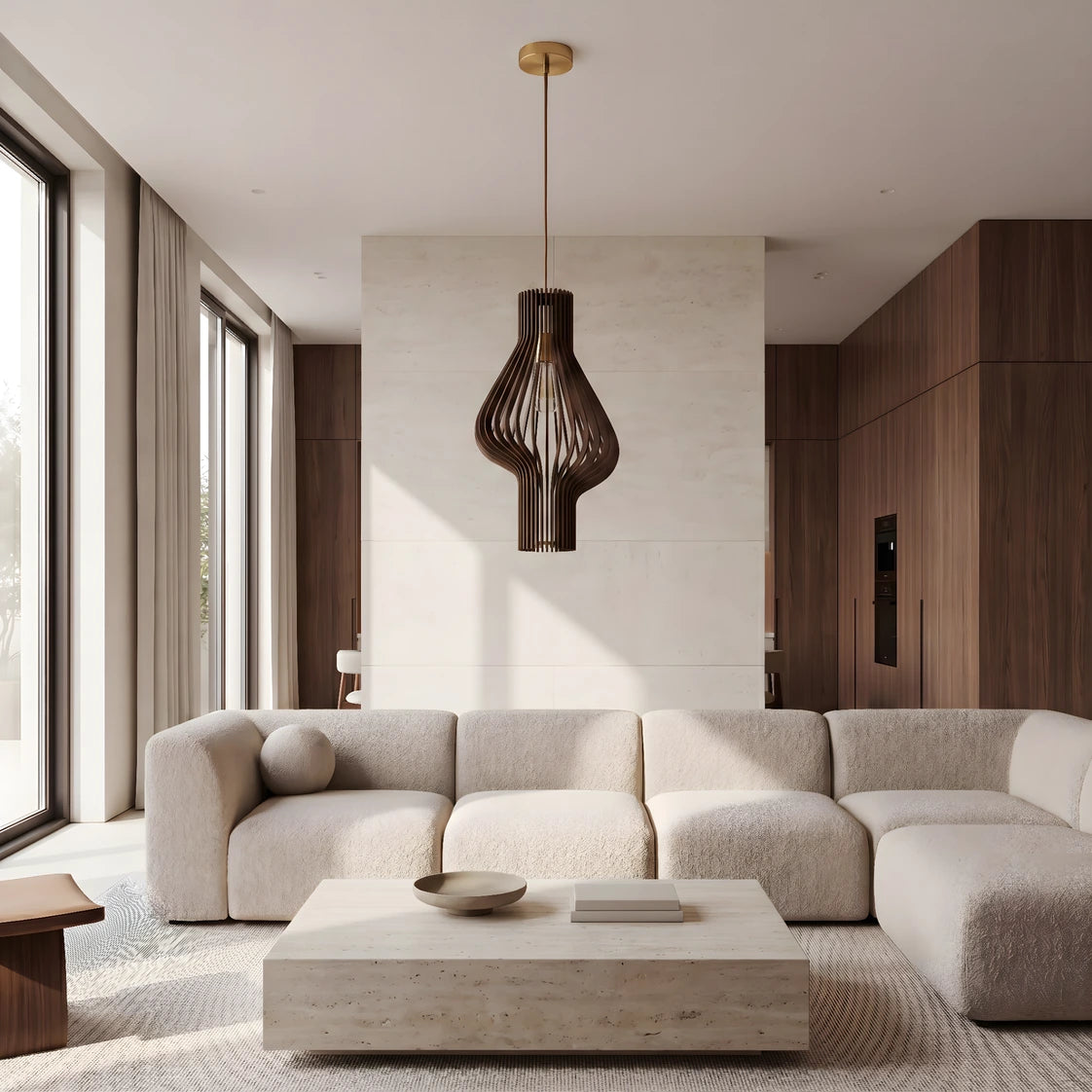 Houten hanglamp Amara